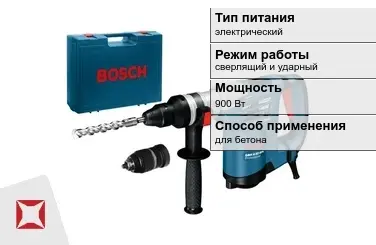 Перфоратор Бош 900 Вт электрический ГОСТ IЕС 60745-1-2011 в Атырау